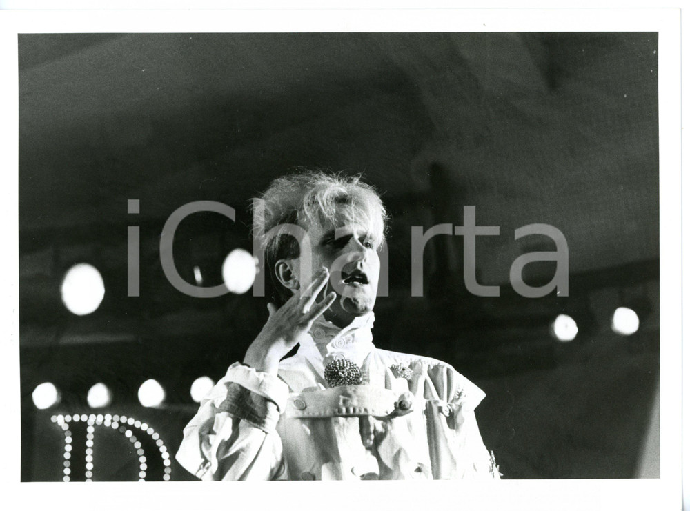 1985 ca COSTUME Ritratto del cantante Howard JONES *Foto 24x18 cm