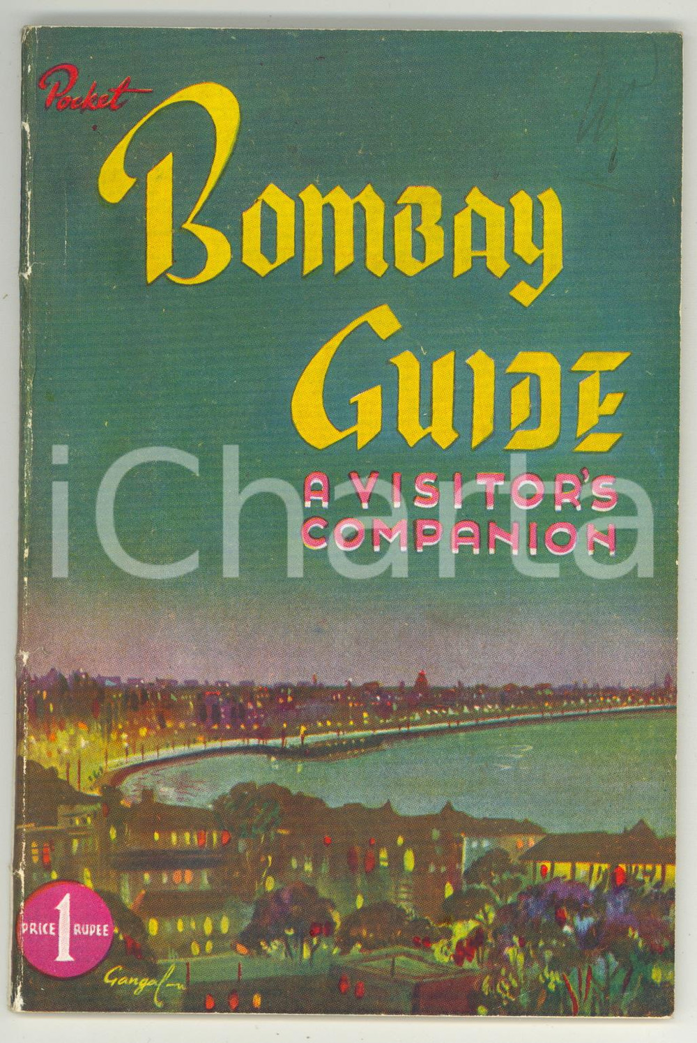 Materiale pubblicitario d’epoca 1954 Harish S. BOOCH Pocket guide to Bombay  THE LAKHANI BOOK DEPOT  92 pp. 1
