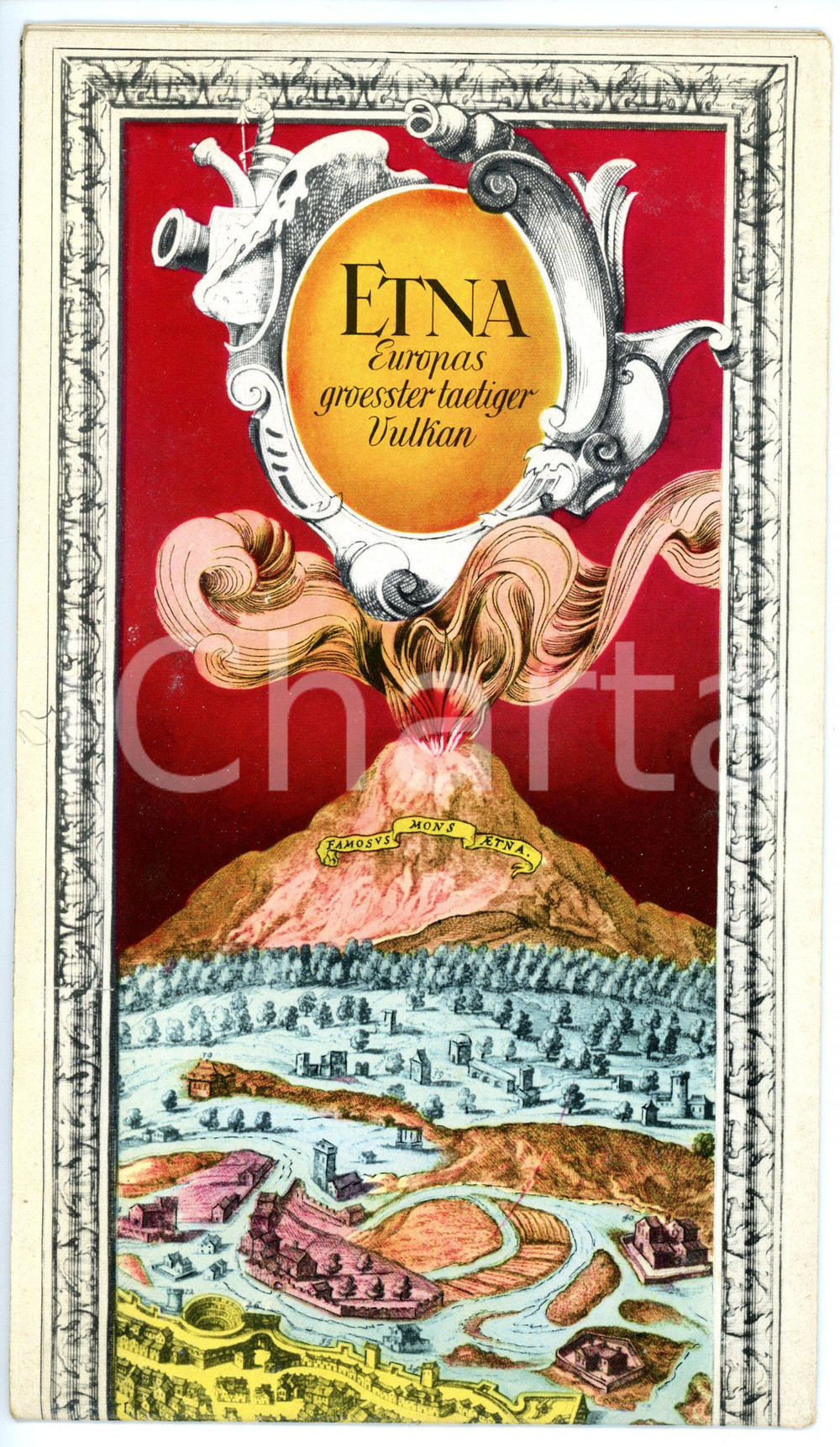 1955 ca ETNA Europas groesster Vulkan / CATANIA Stadt der Lava und Alpfelsinen