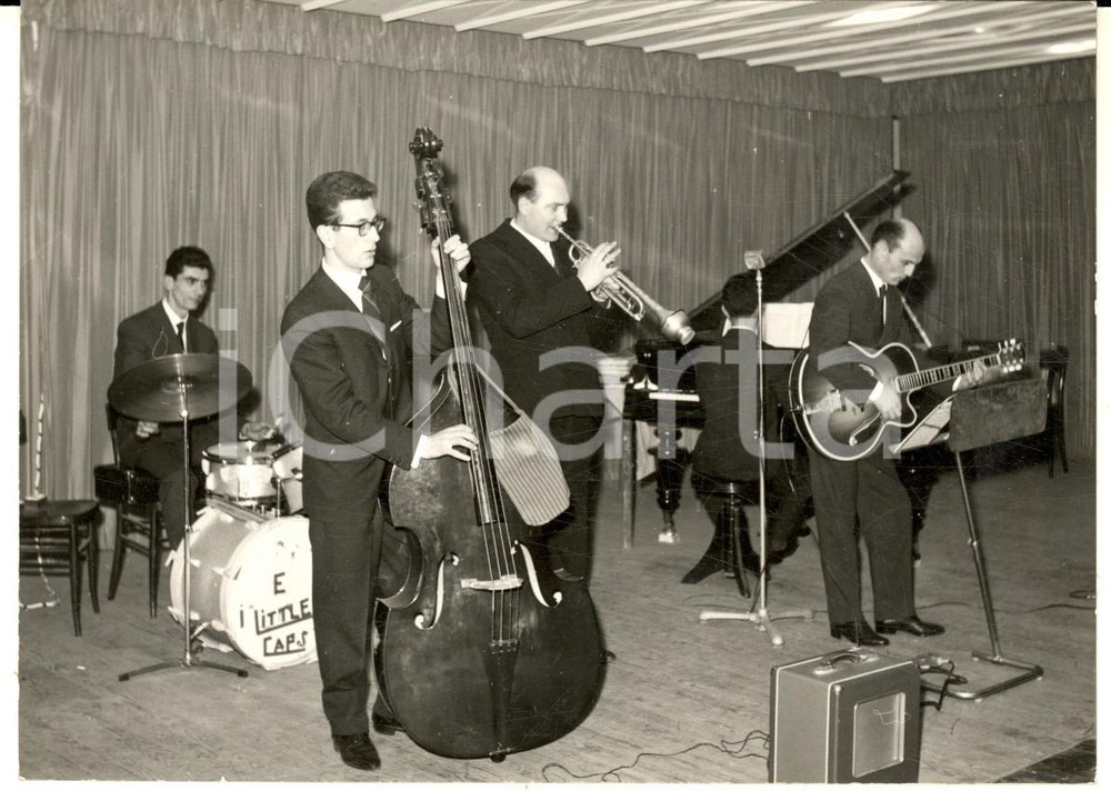 1960 ca LECCO Orchestrina LITTLE CAPS in concerto - Foto VINTAGE 15x10 cm
