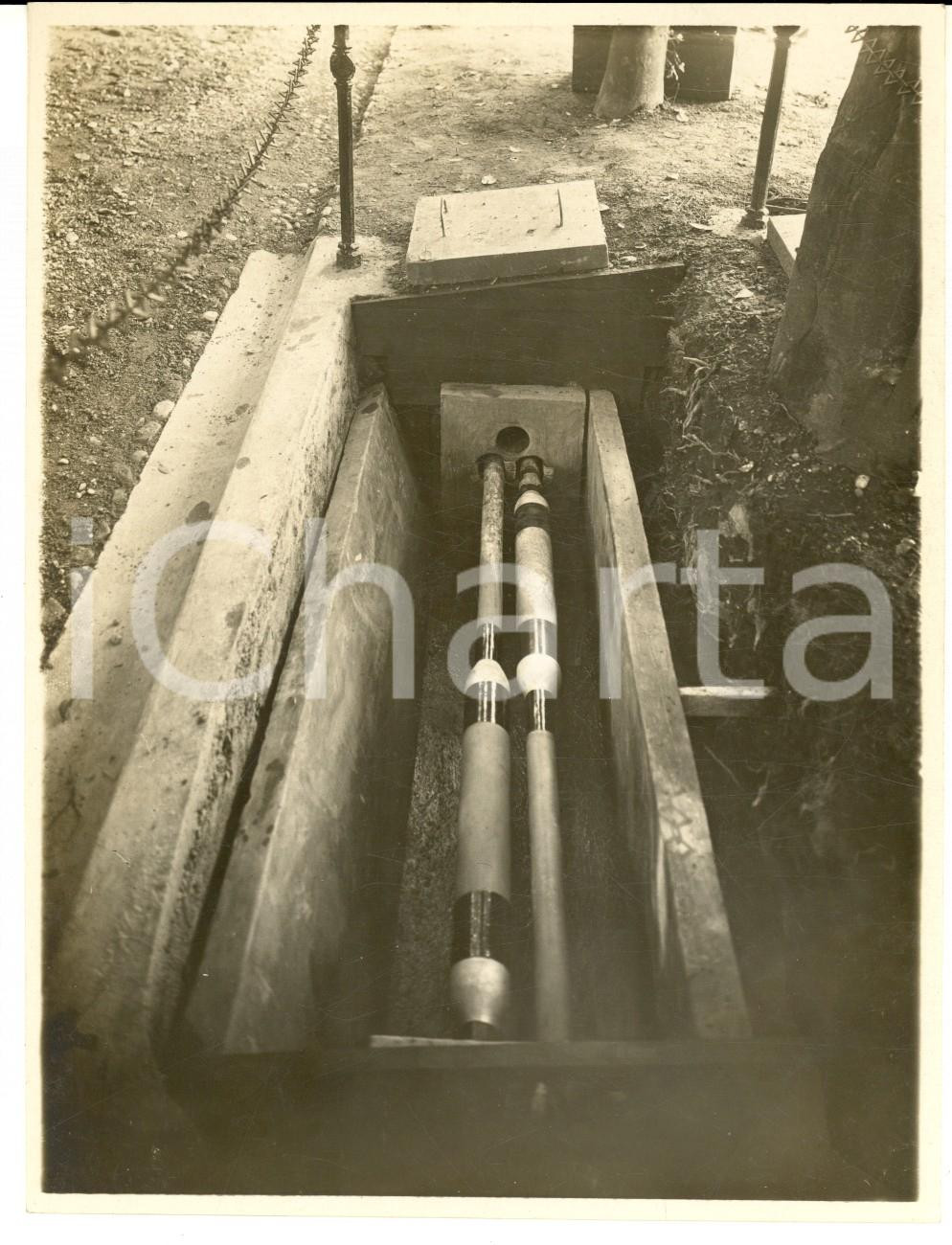 1927 COMO Esposizione Voltiana - Camera con manicotti *Foto 12x17 cm 
