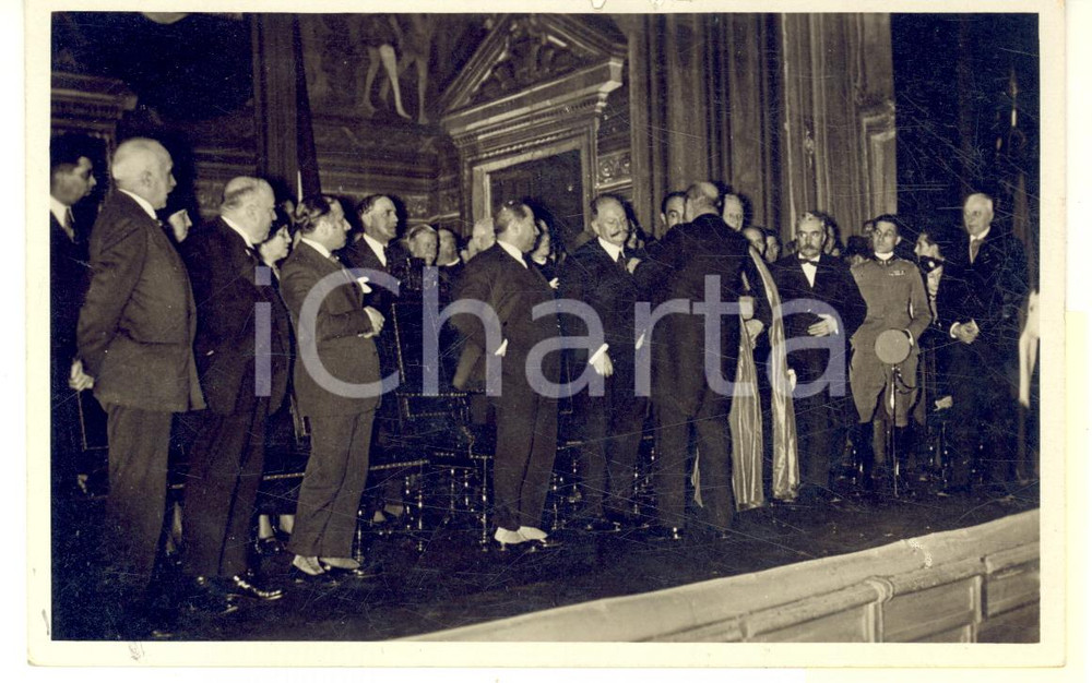 1932 MILANO (?) Premiazione preside Andrea FRANZONI - Foto Enrico GUSTARELLI