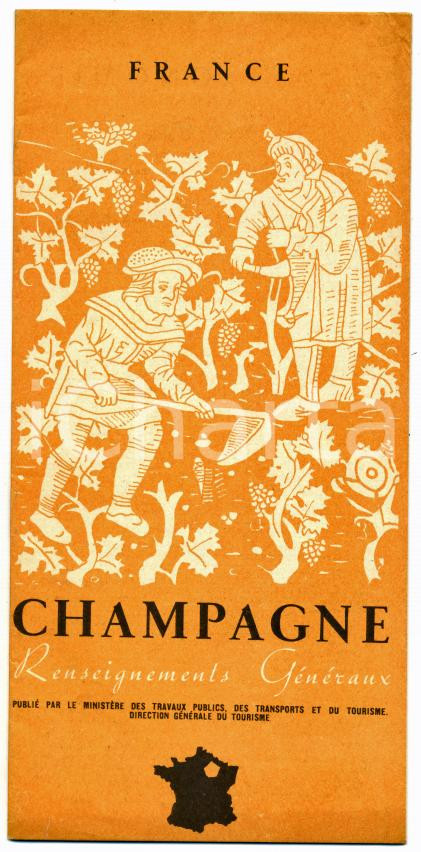 1965 ca FRANCE - CHAMPAGNE Renseignements généraux *Guida turistica 10x21 cm