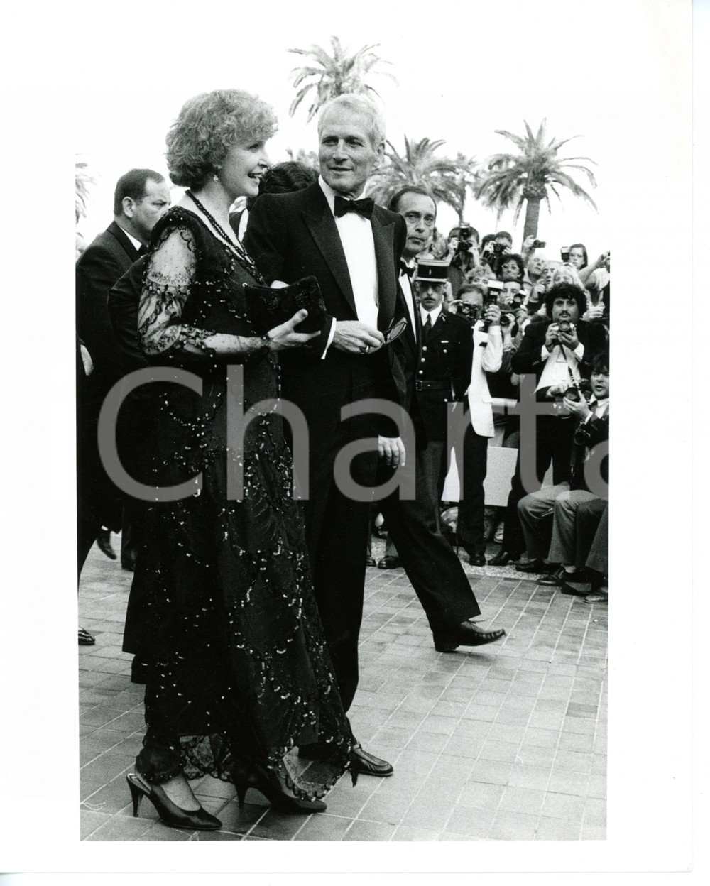 1987 CANNES Festival del Cinema - Paul NEWMAN e Joanne WOODWARD tra i fotografi Fotografia di agenzia. CONDIZIONI: GFORMATO: 20x25 cm  originale e autentica 1