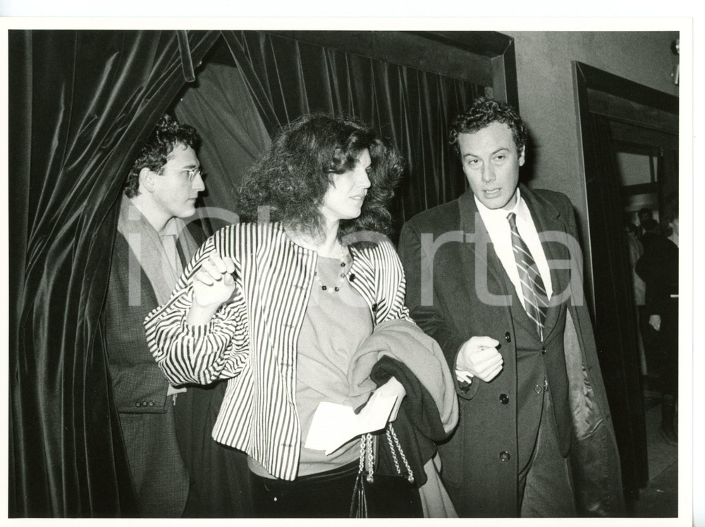 1985 ca COSTUME Ritratto giornalista Stella PENDE *Foto VINTAGE 24x18 cm