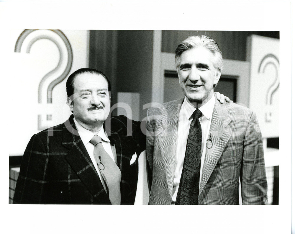 1987 RAI - ECONOGIOCO Sandro PATERNOSTRO con Gianni LOCATELLI *Foto VINTAGE