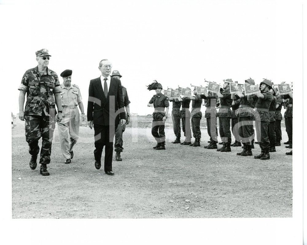 1985 ca ESERCITO ITALIANO Angelo PAVAN durante rivista militare *Foto 25x20 cm