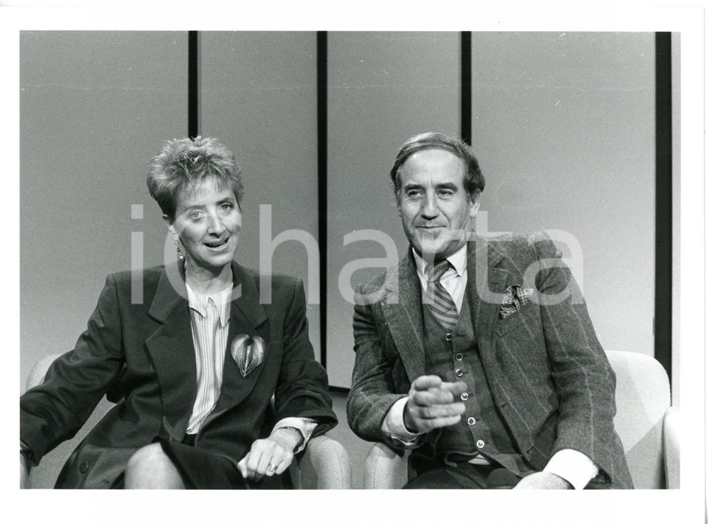 1985 ca RAI - COSTUME Ritratto di Marisa BELLISARIO e Romano BATTAGLIA - Foto