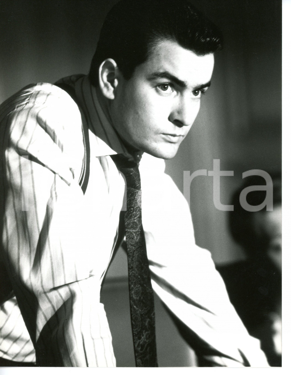 1987 CINEMA "Wall street" - Charlie SHEEN sul set del film *Regia Oliver STONE
