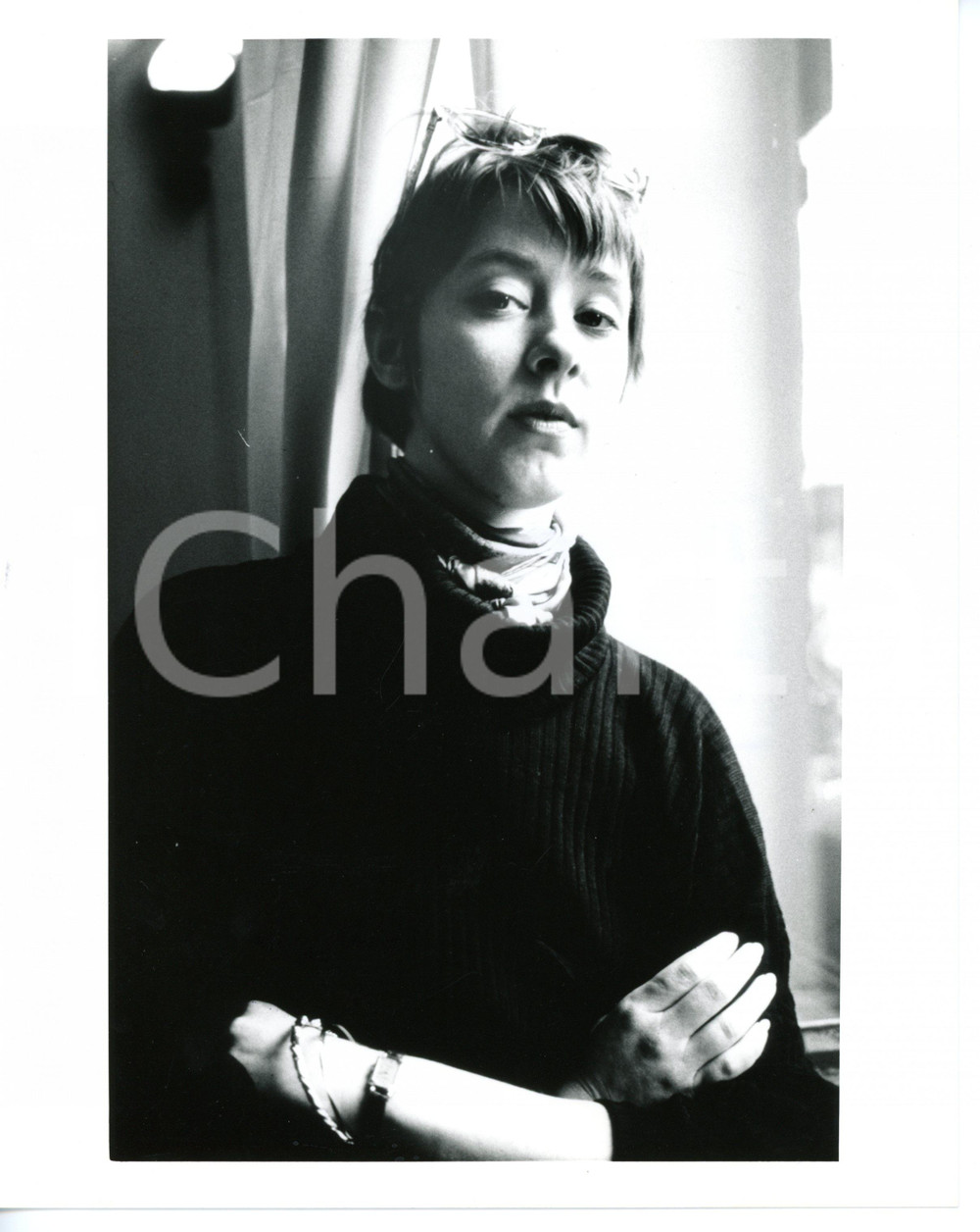 1987 MUSICA Ritratto cantautrice Suzanne VEGA - Fotografia VINTAGE 20x25 cm