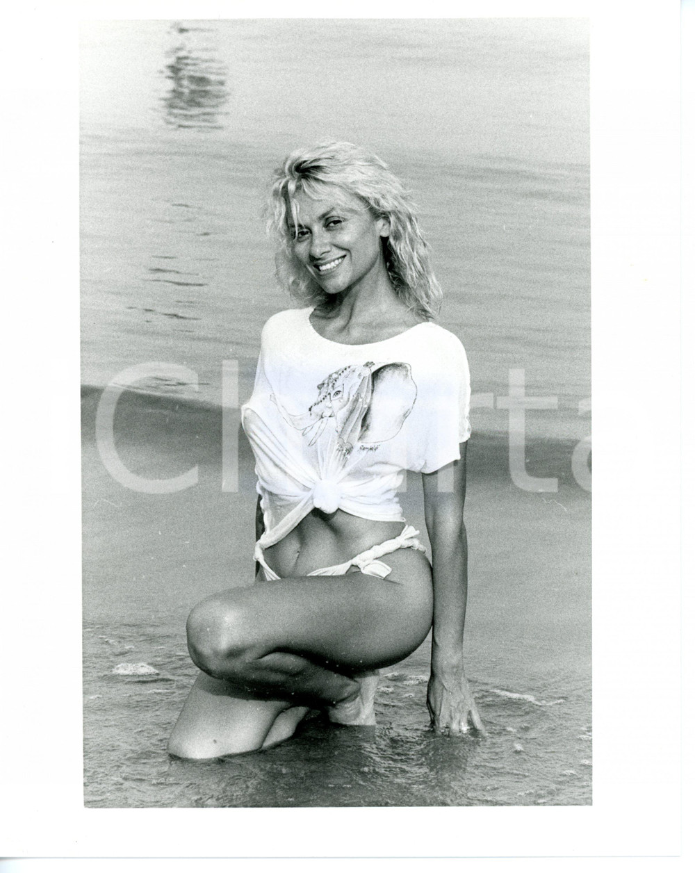 1985 ca COSTUME ITALIA Rossella GARDINI in costume da bagno *Foto 20x25 cm