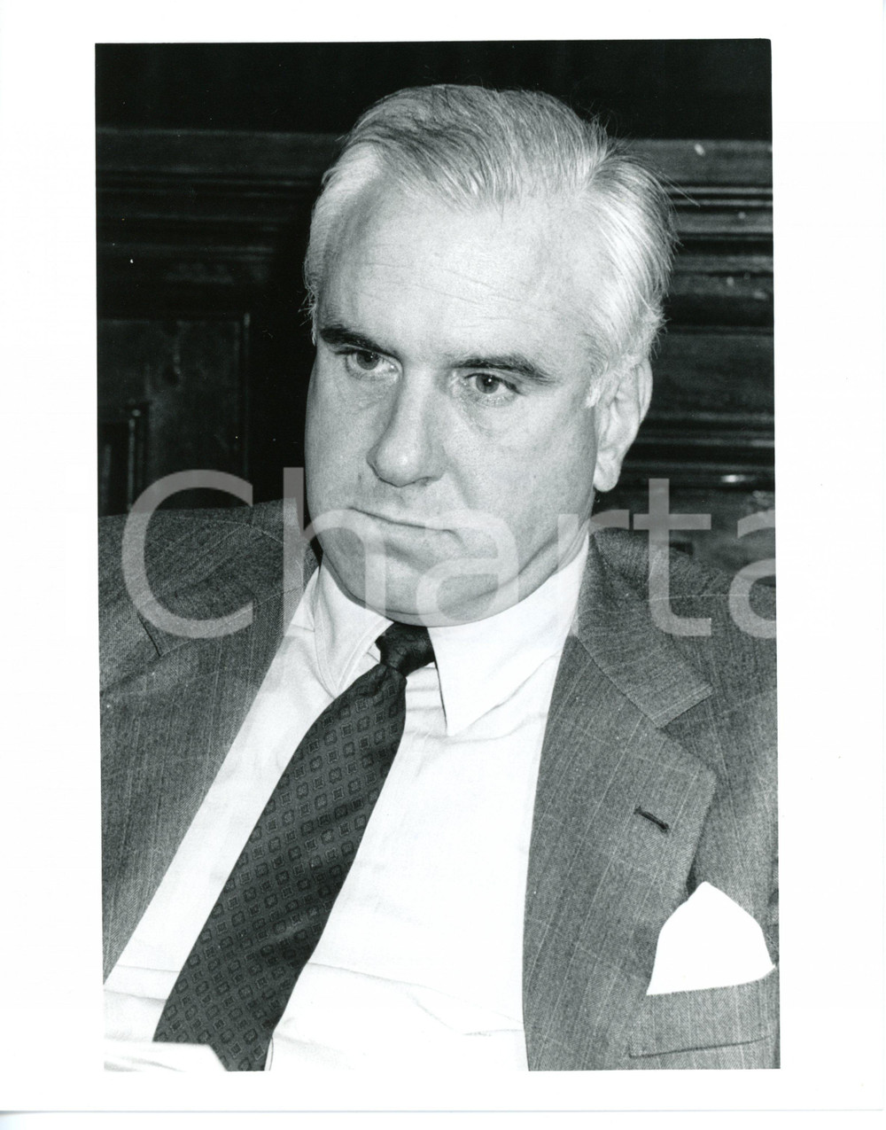 1985 ca FEDERMECCANICA Ritratto di Luigi LANG *Foto 20x25 cm