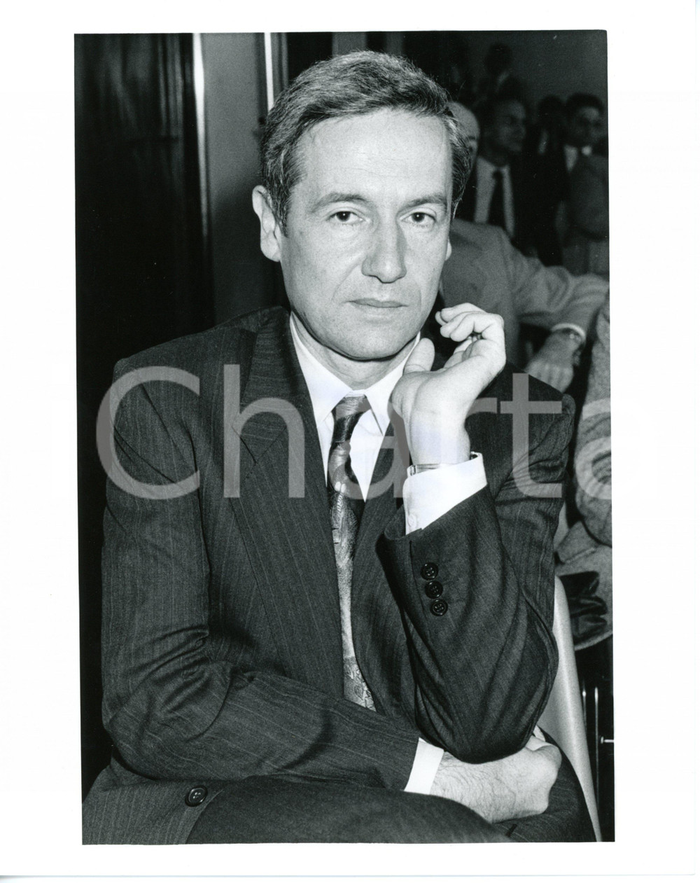 1985 ca ROMA Ingegner Maurizio CUMO durante conferenza *Foto 20x25 cm