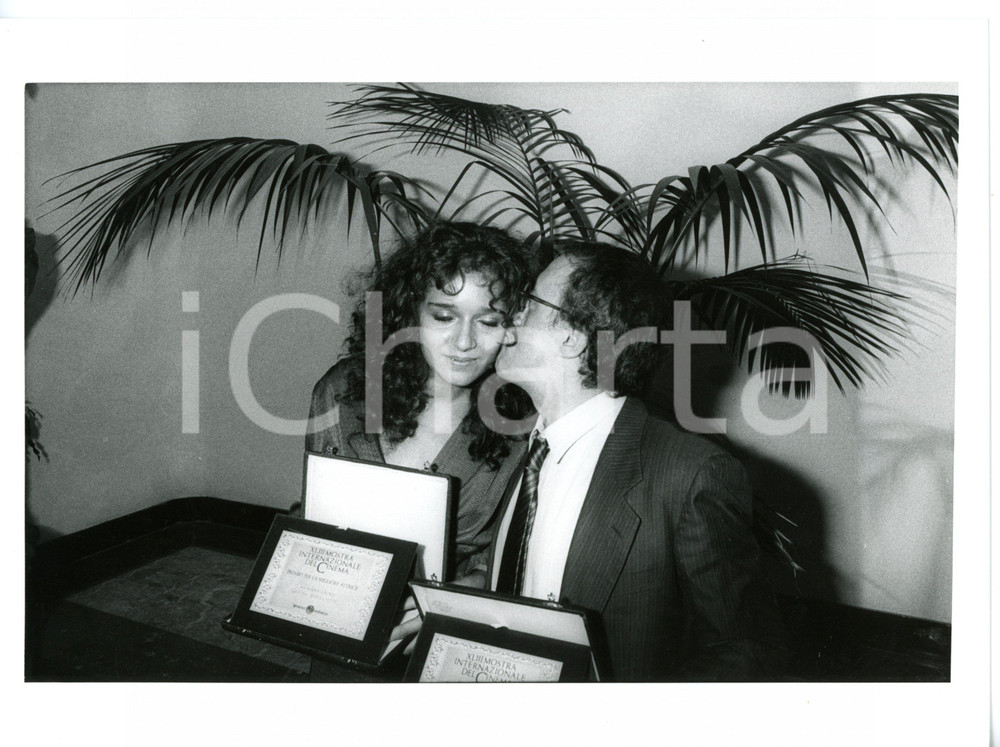 1986 VENEZIA Mostra del Cinema - Premiati Carlo DELLE PIANE e Valeria GOLINO