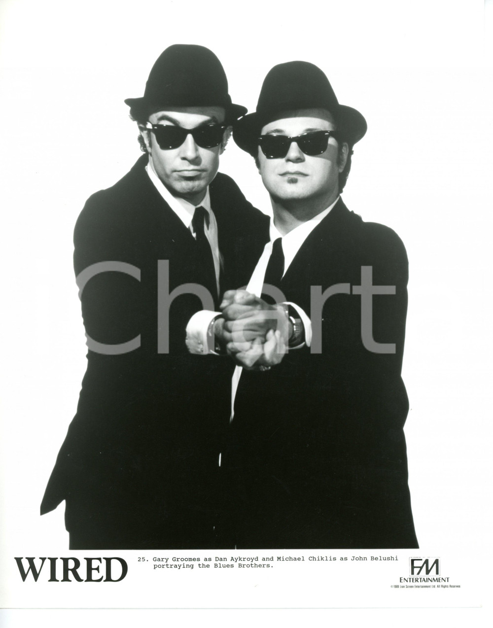 1989 CINEMA "Wired" - Michael CHIKLIS e Gary GROOMES "The Blues Brothers" *Foto