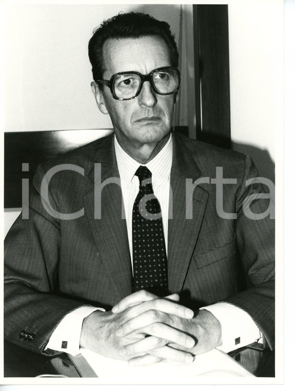 1985 ca THOMSON GRAND PUBLIC Ritratto di Pierre GARCIN *Foto 18x24 cm