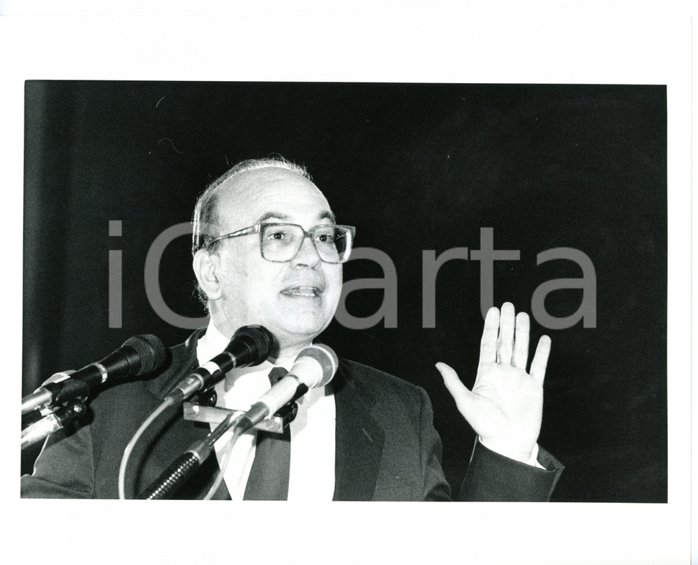 1987 RIMINI 44° Congresso PSI - Ritratto di Bettino CRAXI (4) *Foto 25x20 cm