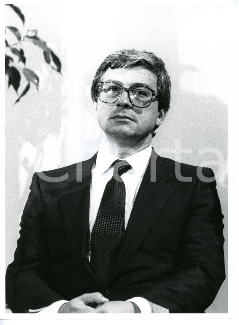 1985 VENEZIA - BIENNALE Ritratto del sindaco Nereo LARONI *Foto 18x24 cm