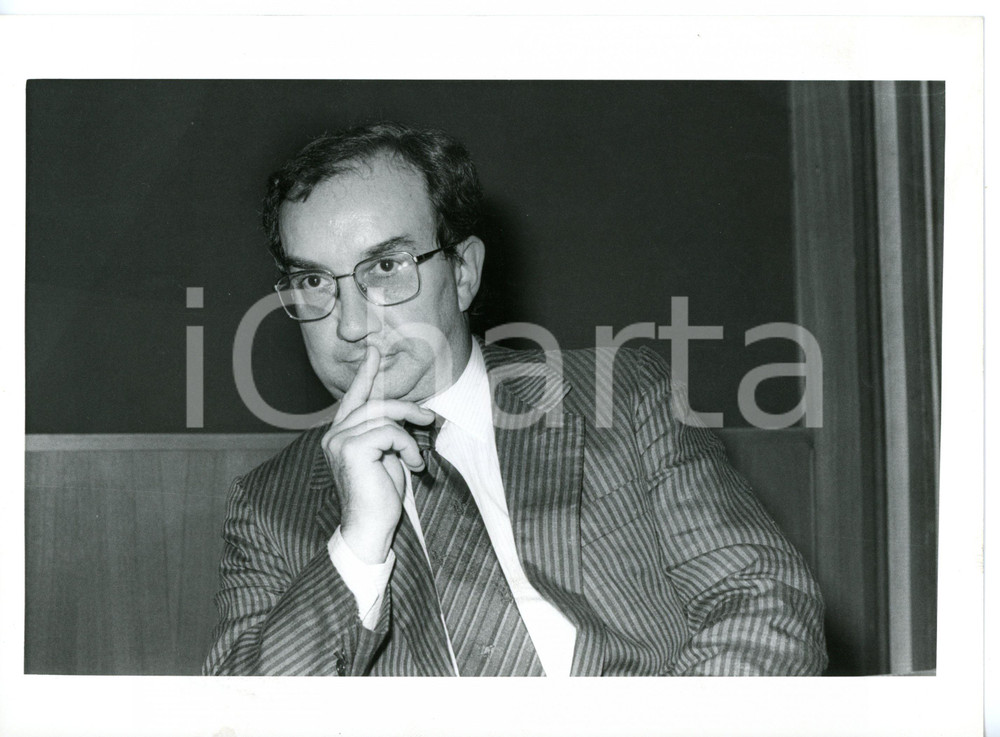 1985 ca MILANO - PSI Ritratto di Carlo TOGNOLI - Fotografia 24x18 cm