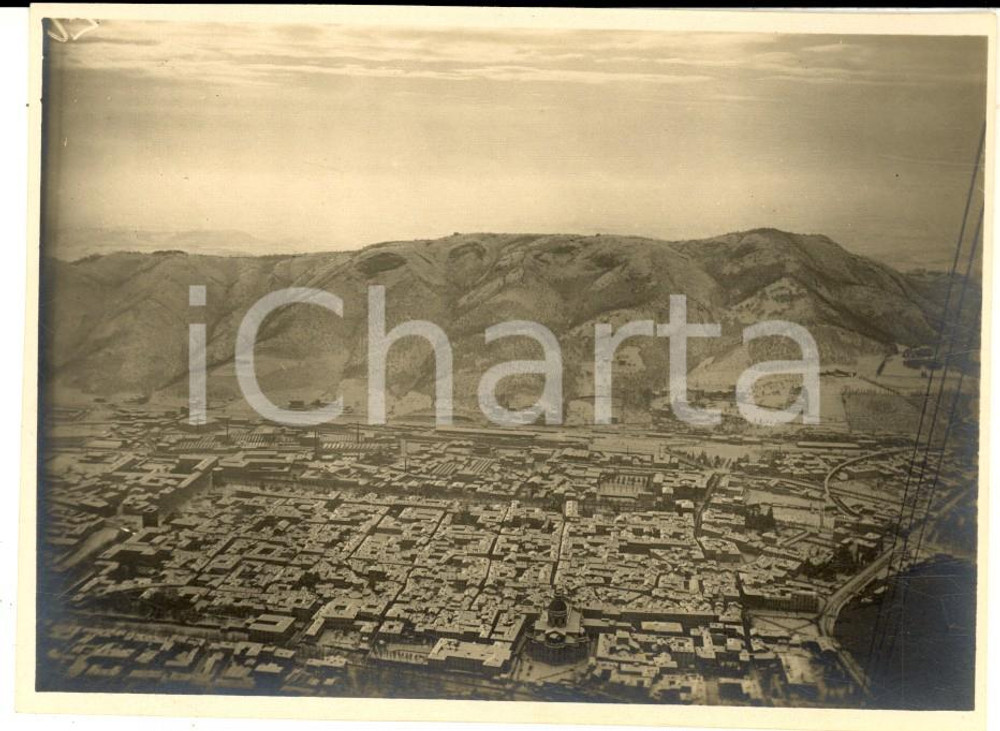 1926 COMO La città sotto la neve vista da Brunate - Foto VINTAGE 12x9 cm