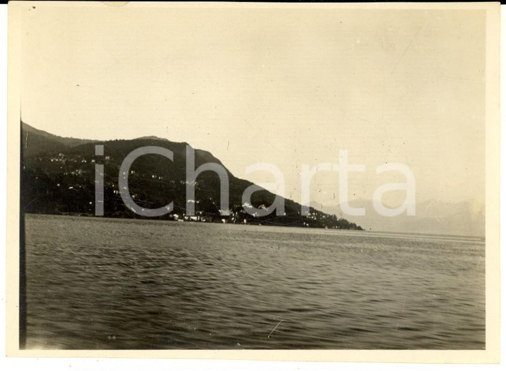 1926 LAGO MAGGIORE Veduta panoramica - Fotografia VINTAGE 12x9 cm