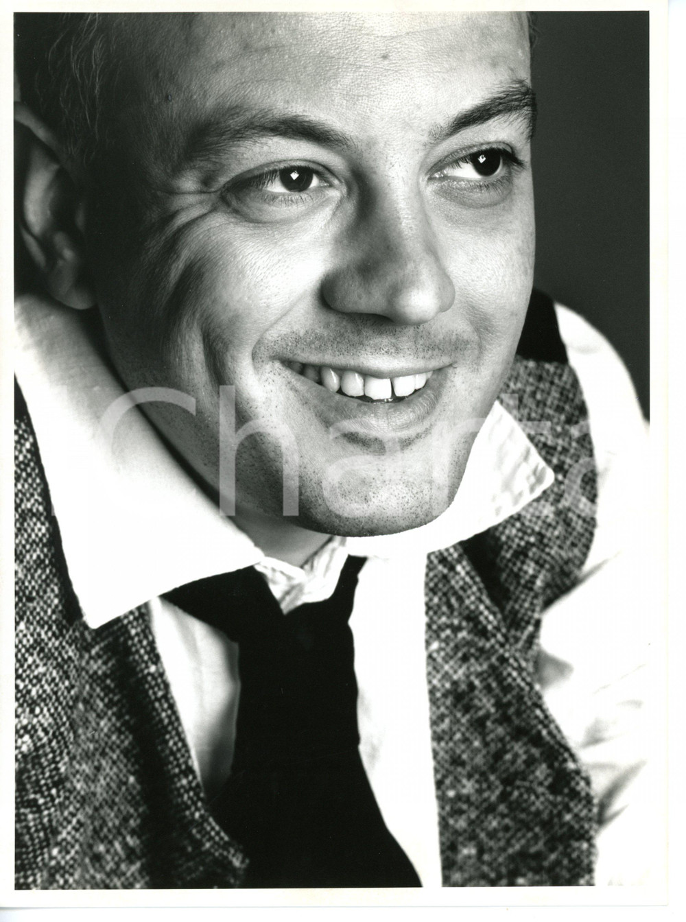 1985 ca COSTUME ITALIA Ritratto di Enrico RUGGERI (5) *Foto VINTAGE 18x24 cm