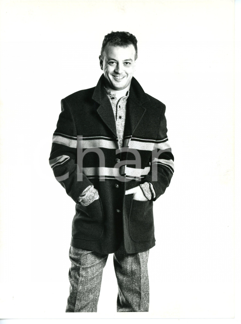 1985 ca COSTUME ITALIA Ritratto di Enrico RUGGERI (6) *Foto VINTAGE 18x24 cm