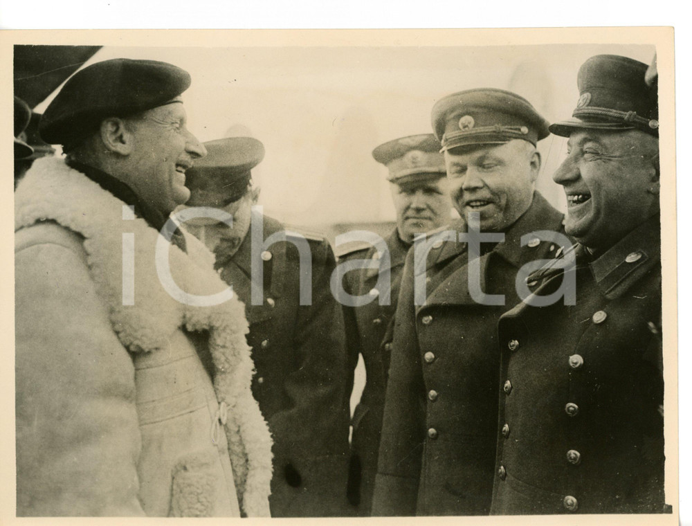 1947 BERLIN Marshal Lord MONTGOMERY - Pavel KUROCHKIN - Sergei  RUDENKO *Foto