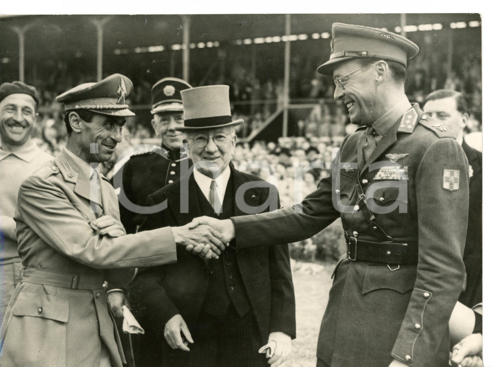 1955 DUBLIN HORSE SHOW Prince Bernhard of the NETHERLANDS with Colonel GUTIERREY