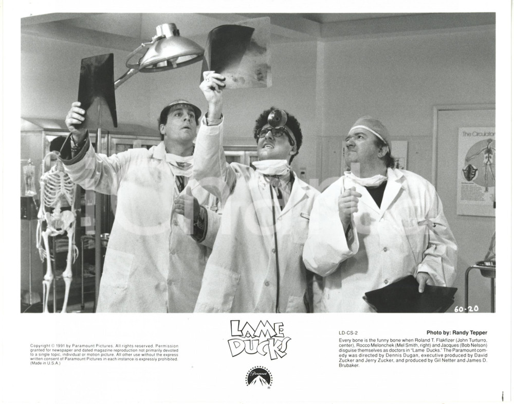 1991 CINEMA "Brain Donors" Bob NELSON Mel SMITH John TURTURRO *Foto 25x20 cm