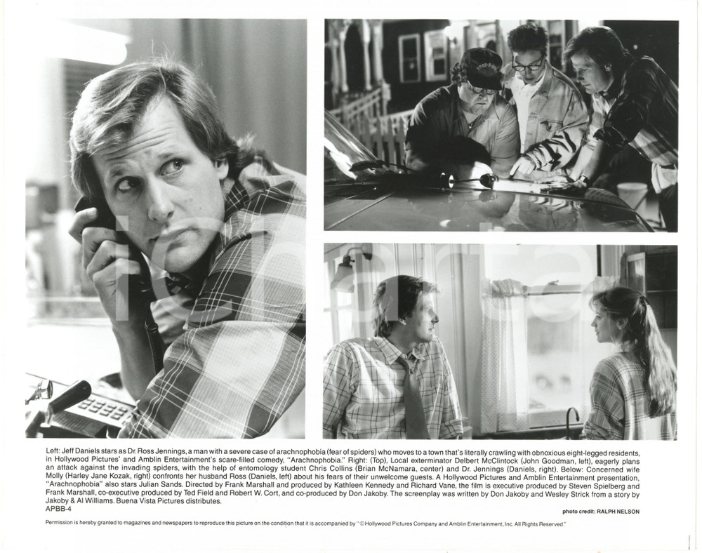 1990 CINEMA "Arachnophobia" Jeff DANIELS John GOODMAN Harley Jane KOZAK 