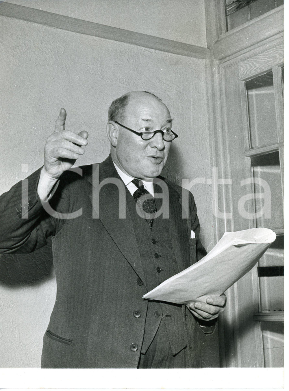 1945 ca LONDON Amalgamated Engineering Union - Portrait of Sir William CARRON