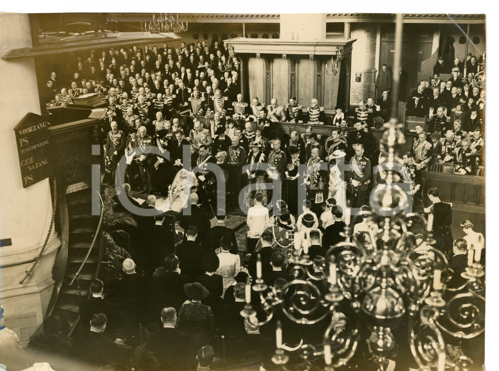 1937 DEN HAAG Juliana and Prince Bernhard of NETHERLANDS on eve of their wedding