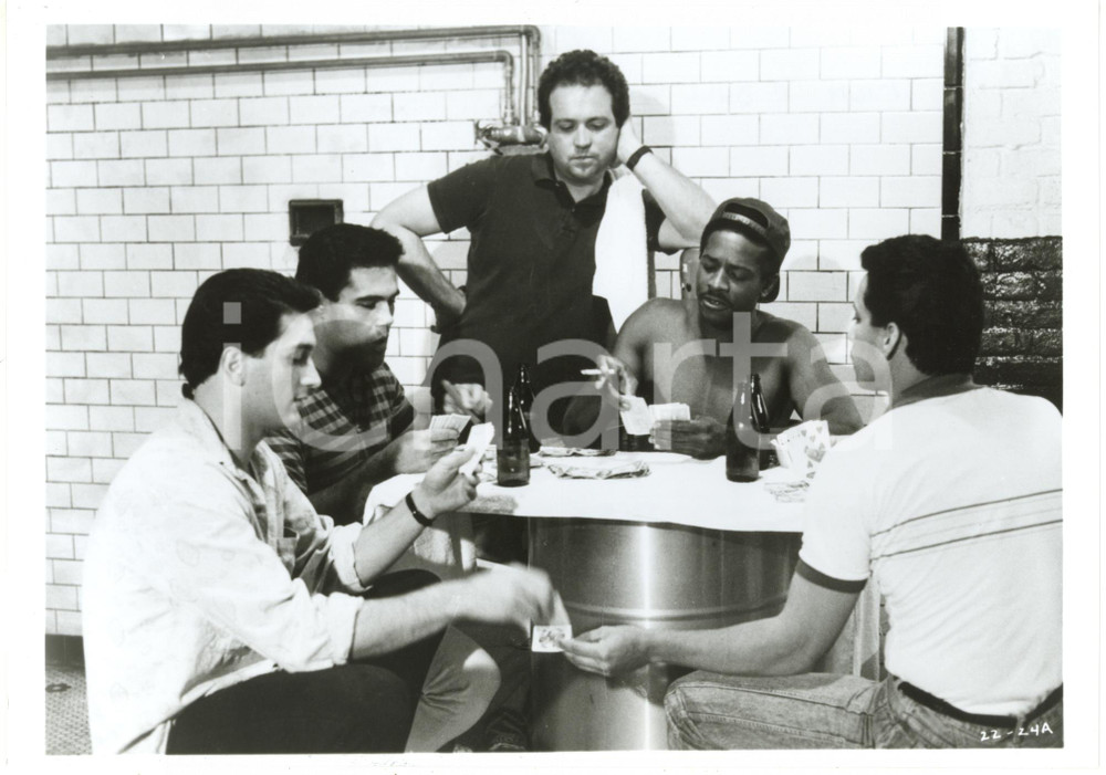 1988 CINEMA "Bull Durham" Robert WUHL - Scena con partita a carte *Foto 25x17 cm