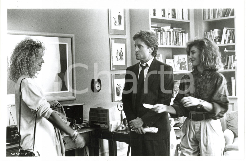 1987 CINEMA "Fatal Attraction" Glenn CLOSE Michael DOUGLAS Anne ARCHER Foto (3) Fotografia di agenzia.  GOOD/buono  FORMATO: 25x17 originale e autentica 1