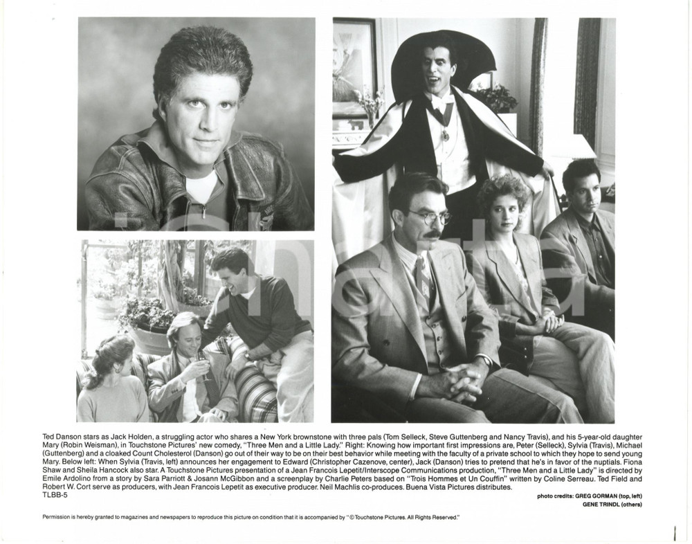 1990 CINEMA "3 Men and a Little Lady" Ted DANSON as Count Cholesterol *Photo