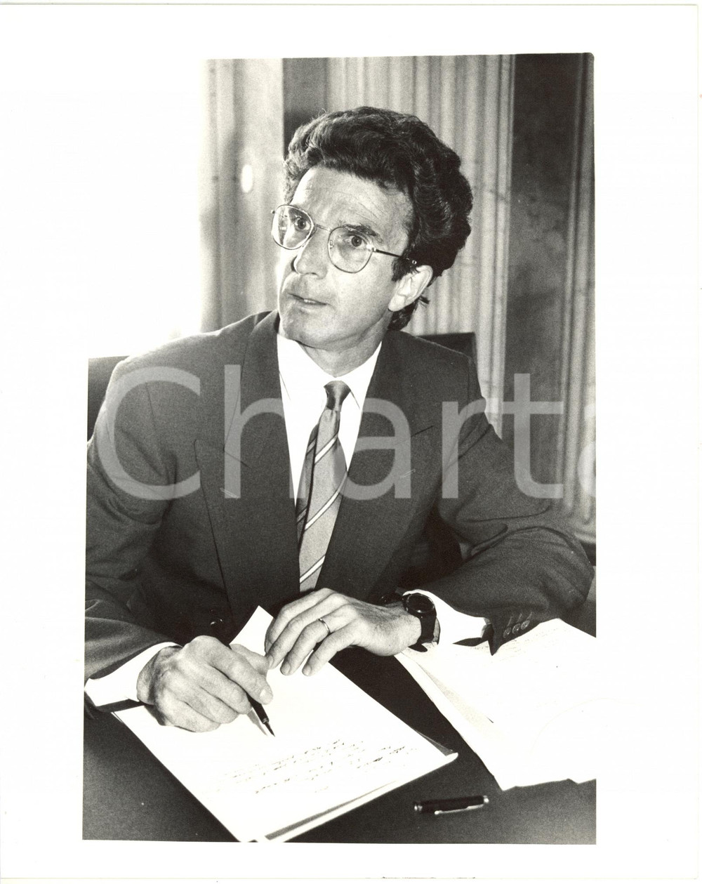 1990 ca MILANO POLITICA Assessore Roberto CAMAGNI - Ritratto (1) *Foto 20x25 cm