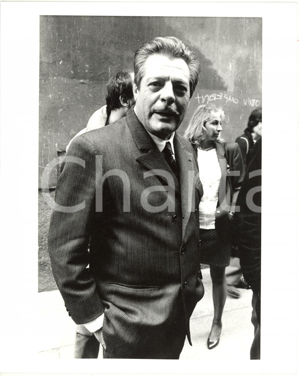1988 CINEMA Marcello MASTROIANNI sul set del film "Miss Arizona" *Foto 20x25 cm
