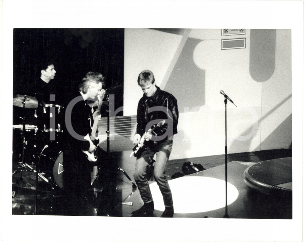 1985 ca MILANO RAI Bryan ADAMS durante show televisivo (2) *Foto 25x20 cm