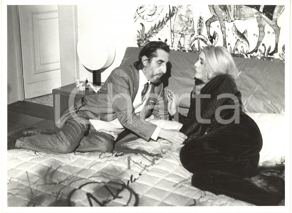 1986 RAI CINEMA Mara VENIER Vito MOLINARI sul set del film "Atelier" (3) *Foto