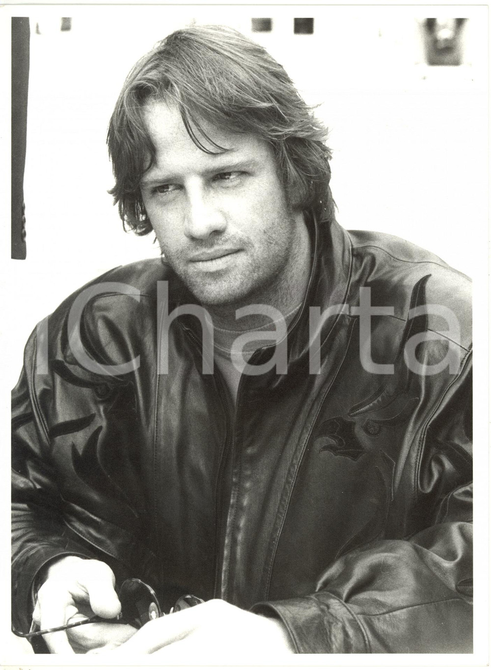 1985 ca CINEMA Ritratto dell'attore Christopher LAMBERT  *Fotografia 18x24 cm