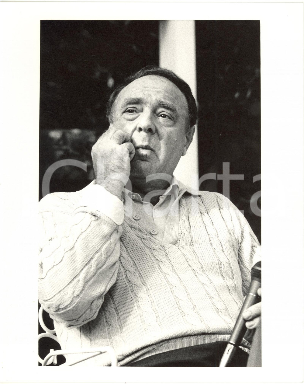 1990 ca MILANO COSTUME Ritratto dello scrittore Alberto BEVILACQUA (2) *Foto 