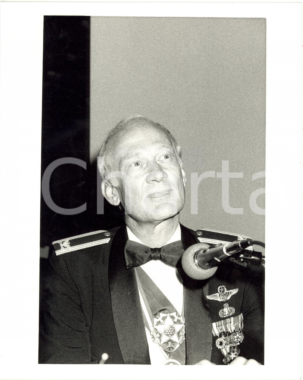 1990 ca USA COSTUME Ritratto delll'astronauta Buzz ALDRIN *Fotografia 20x25 cm