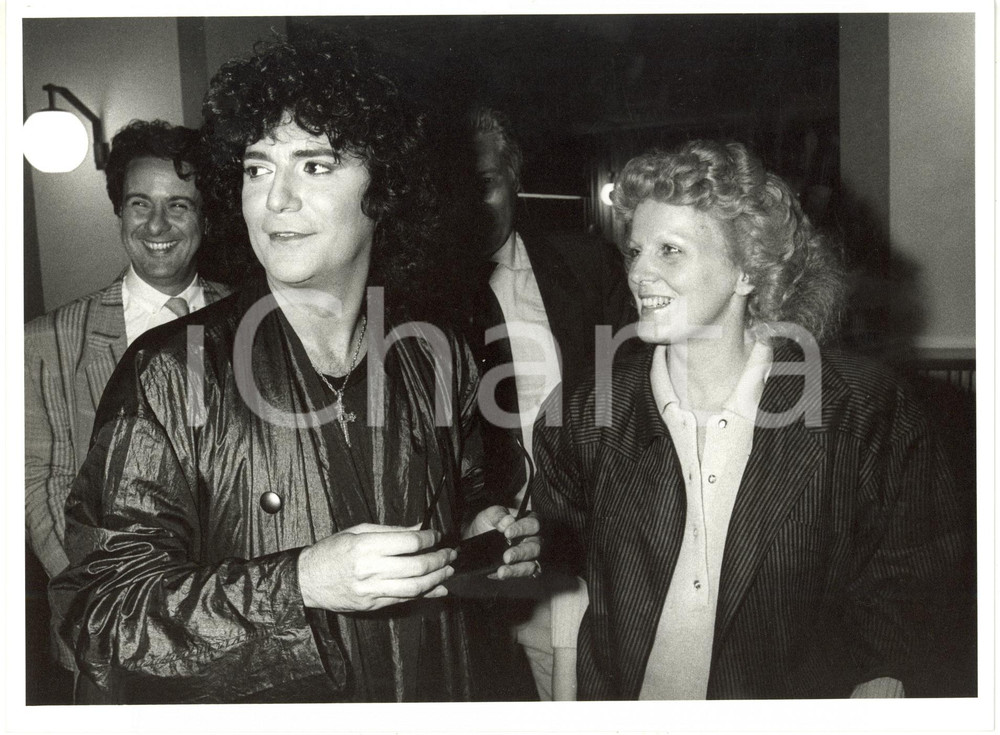 1985 ca ITALIA MUSICA - Renato ZERO e Katia RICCIARELLI *Foto 24x18 cm