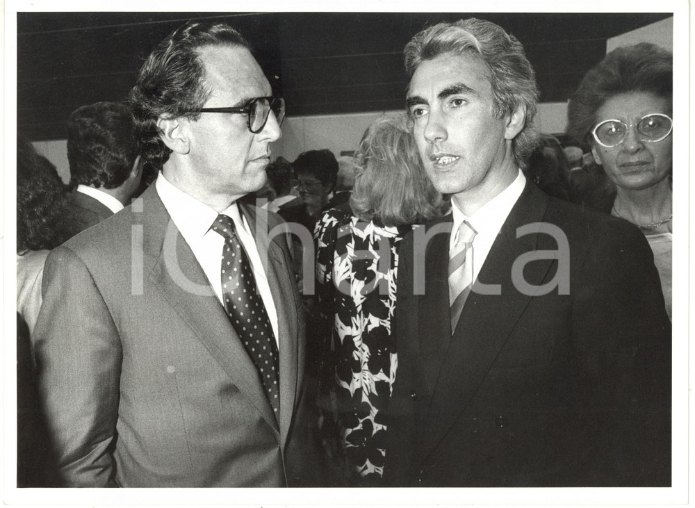 1990 ca MILANO Ritratto di Angelo ABBONDIO e Francesco MICHELI (4) *Foto 24x18 