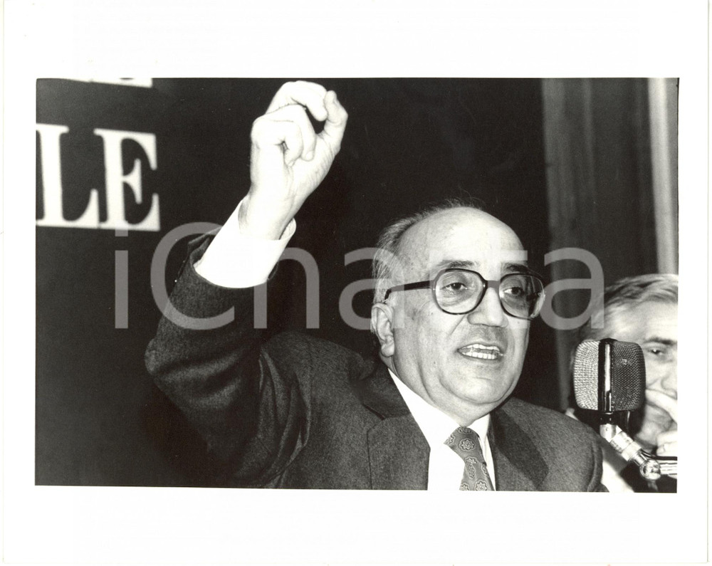 1990 ca ROMA POLITICA DC - Antonio GAVA - Ritratto *Fotografia 25x20 cm