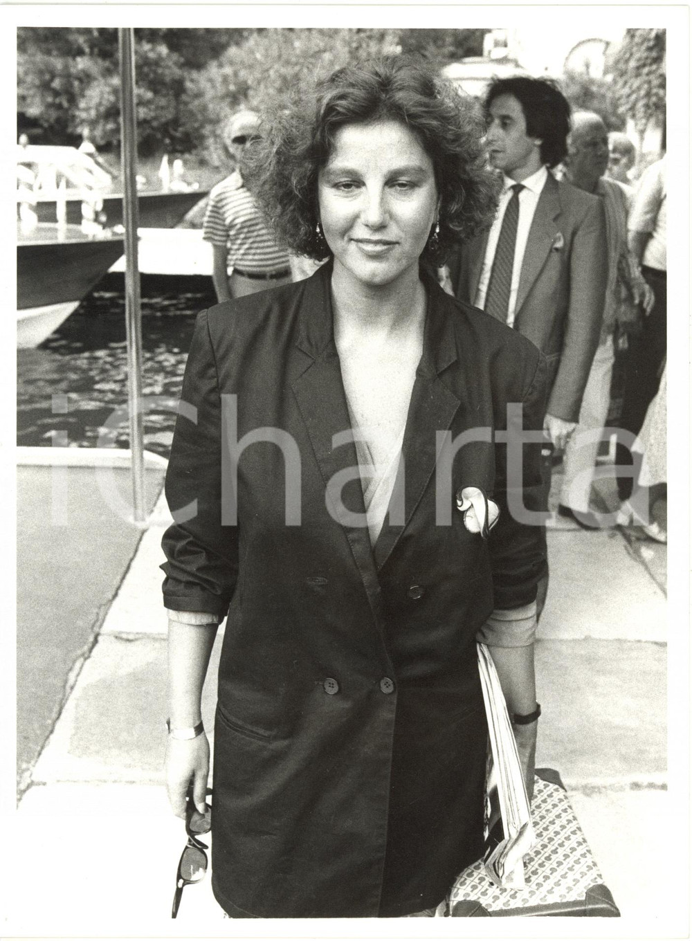 1985 ca VENEZIA MOSTRA DEL CINEMA - Arrivo di Stefania SANDRELLI *Foto 18x24 