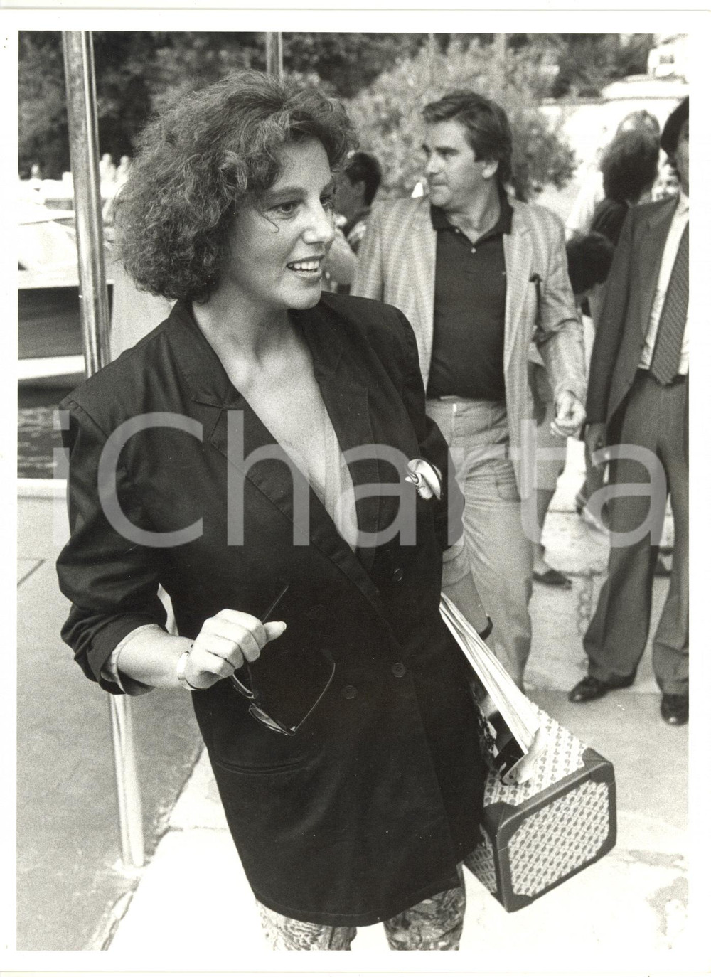 1985 ca VENEZIA MOSTRA DEL CINEMA - Arrivo di Stefania SANDRELLI ^Foto 18x24 cm