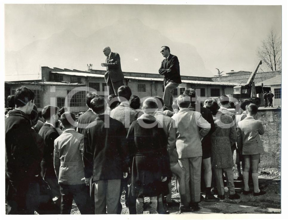 1962 LECCO Acciaieria CALEOTTO Visita figli operai - Discorso del direttore (3)