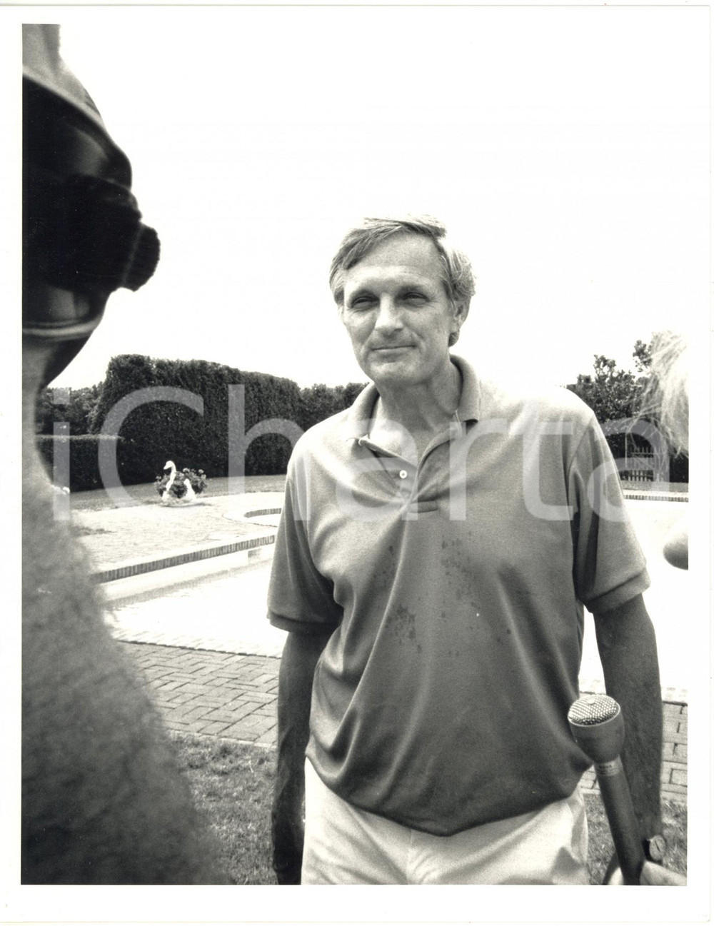 1988 USA CINEMA - Alan ALDA intervistato dopo un torneo di tennis *Foto 18x23 cm